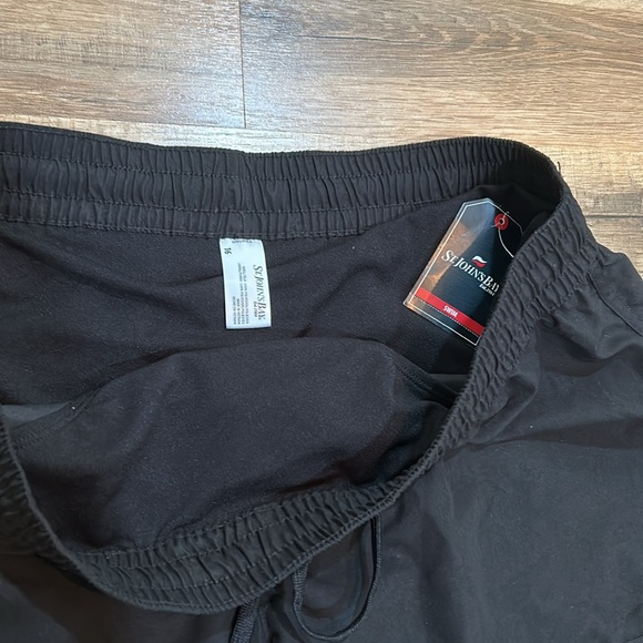 ST.JOHN BAY SWIM SHORT WOMEN SIZE 16 BLACK  NEW - Picture 5 of 9